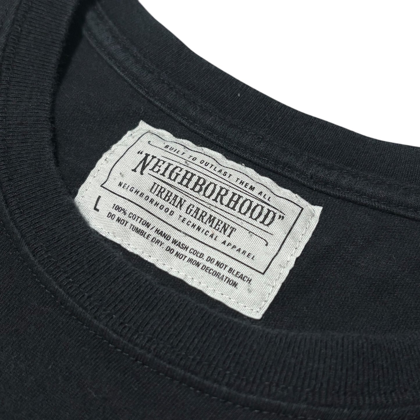 Neighborhood Futura TIMEWARP Black T-Shirt (2014) Size L