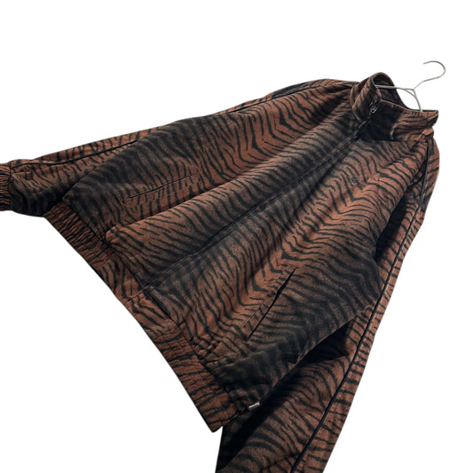 SUPREME 18SS Tiger Stripe Track Jacket Brown Size L