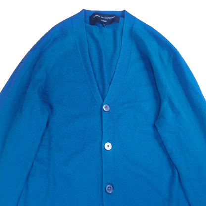 Comme des Garcons Cashmere Wool Cardigan Blue Size L