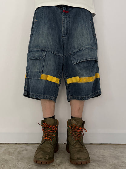Marithe + Francois Girbaud Blue Jogger Shorts Size 34
