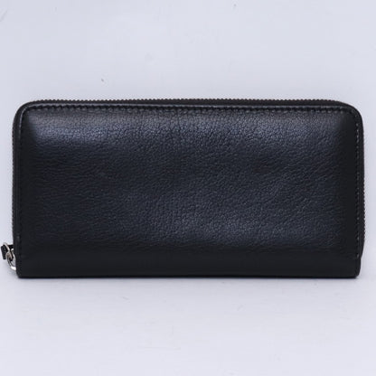 Maison Margiela Tag Leather Zip Around Wallet Black Size F