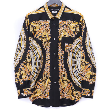 JUNYA WATANABE 25SS Black Baroque Print Long Sleeve Shirt Size L