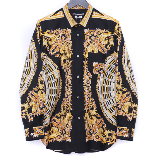 JUNYA WATANABE 25SS Black Baroque Print Long Sleeve Shirt Size L