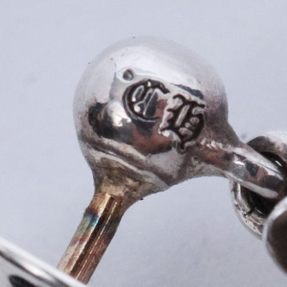 CHROME HEARTS TNY E CH PLS Drop Earring Silver Size F