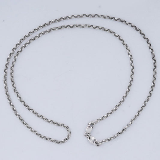 CHROME HEARTS Roll Chain Necklace Silver