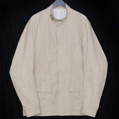 JIL SANDER 02SS Belted Moto Blouson Beige Size 54