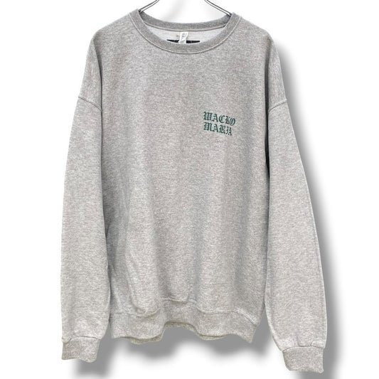 WACKO MARIA 26SS Crew Neck Sweatshirt Gray Size XL