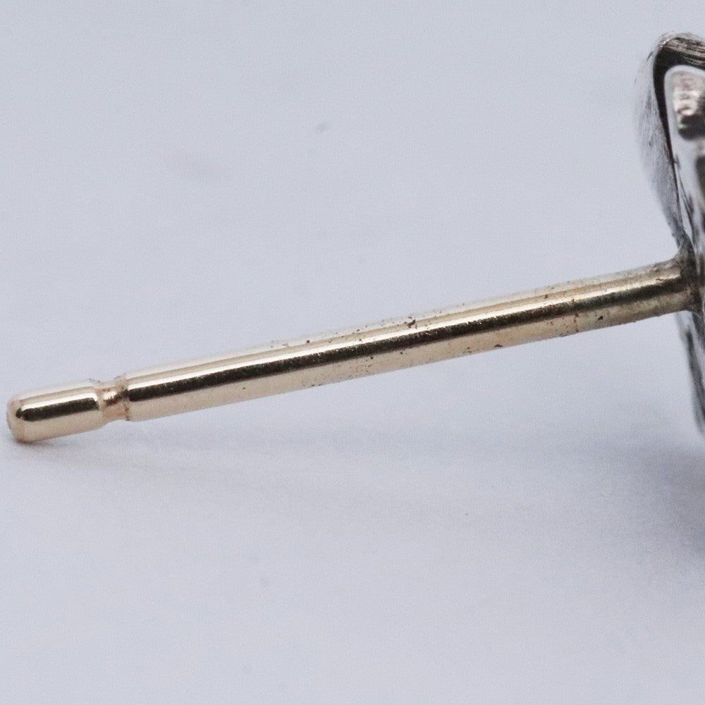 CHROME HEARTS #2 CH Plus Stud Earring Silver Size F
