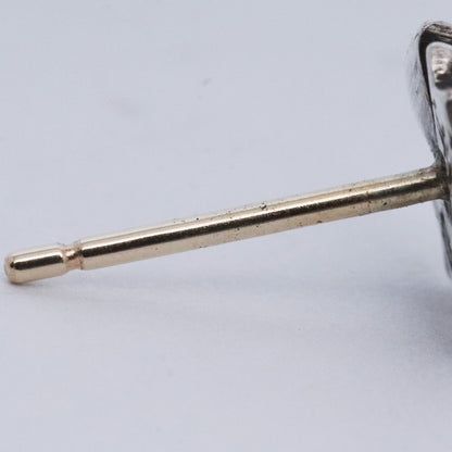 CHROME HEARTS #2 CH Plus Stud Earring Silver Size F