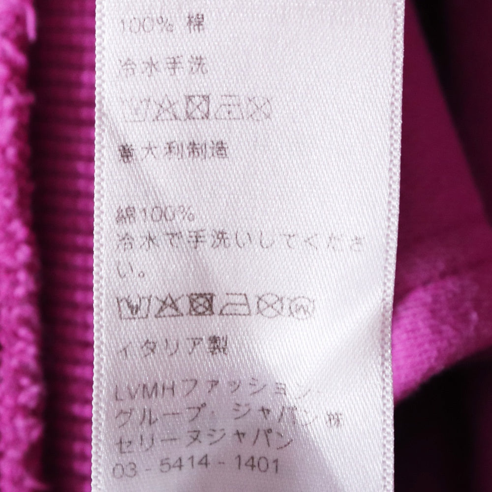 CELINE 21SS Pink Loose Cotton Logo Print Hoodie Size L