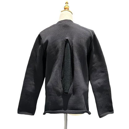 COMME des GARCONS 21AW Back Open Poly/Cotton Knit Size S