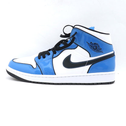 NIKE Air Jordan 1 Mid SE Signal Blue Sneakers Size 30.5cm