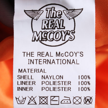 THE REAL MCCOY'S MA-1 Military Bomber Jacket Black Size S