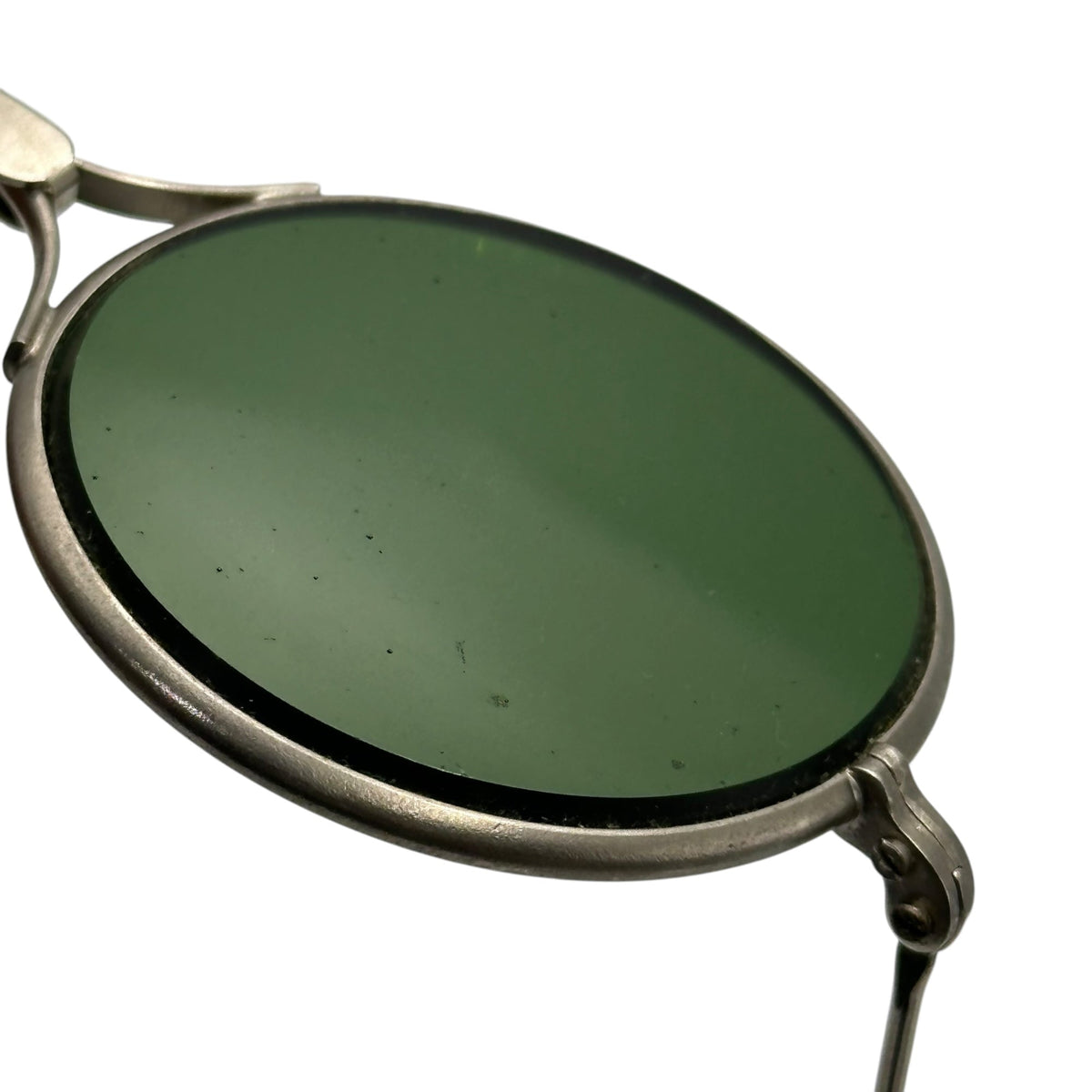 antique 1920s X-Bridge Metal Frame Sunglasses Silver