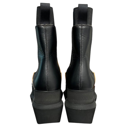 sacai Platform Side Gore Chelsea Boots Black Size EU 39