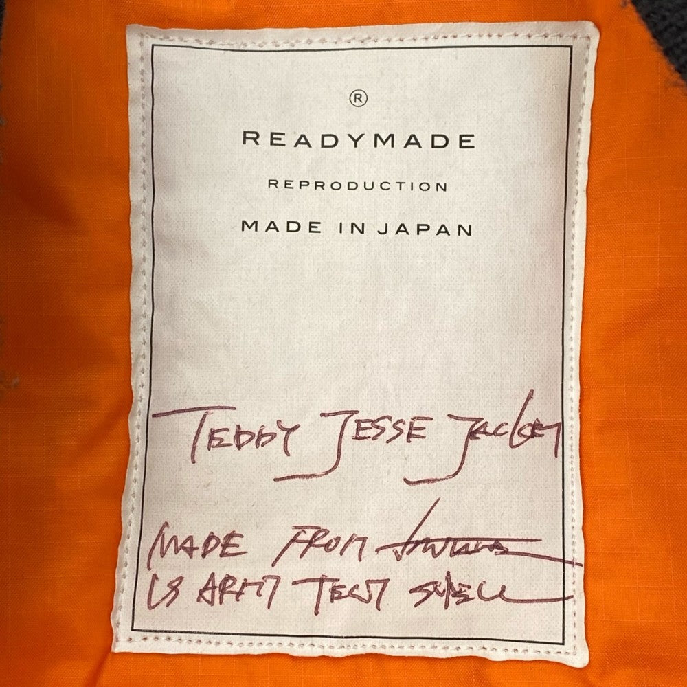 READYMADE Teddy Jesse Fleece Boa Jacket Black Size 3