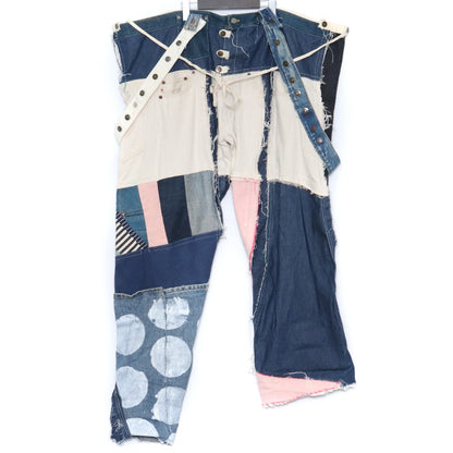 NISAI "Akuto Niji" Remake Denim Overalls Blue Free Size