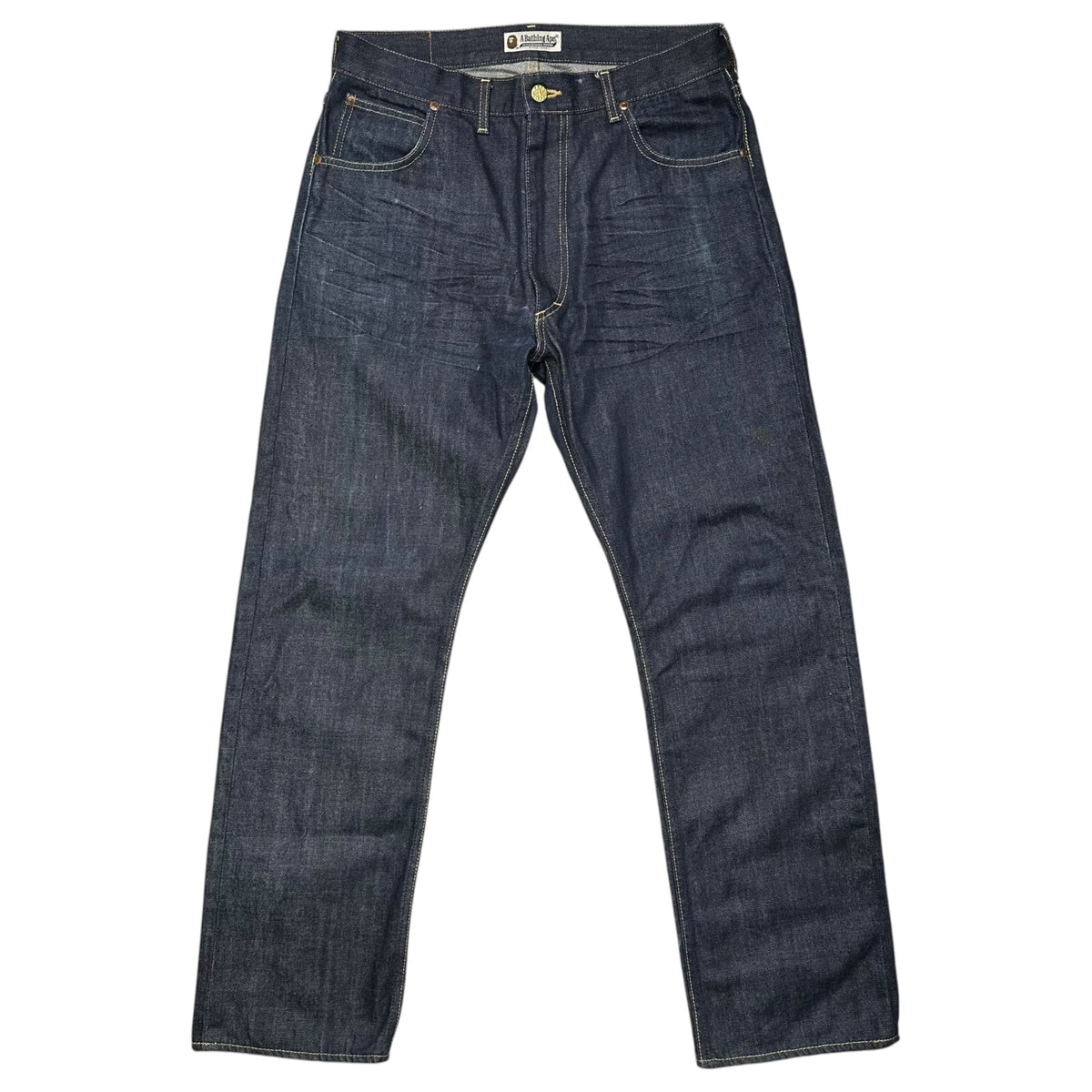 A BATHING APE BAPE STA Stitch Denim Pants Indigo Size M