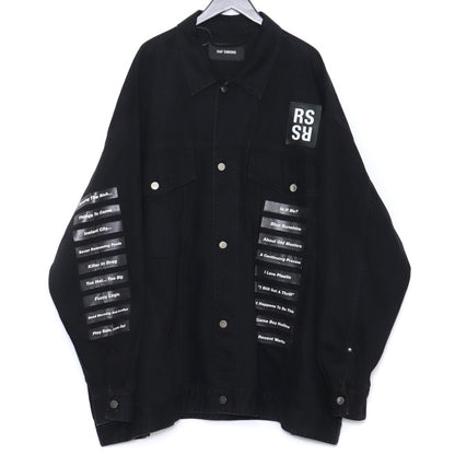 RAF SIMONS 18SS New Order Oversized Denim Jacket Size L