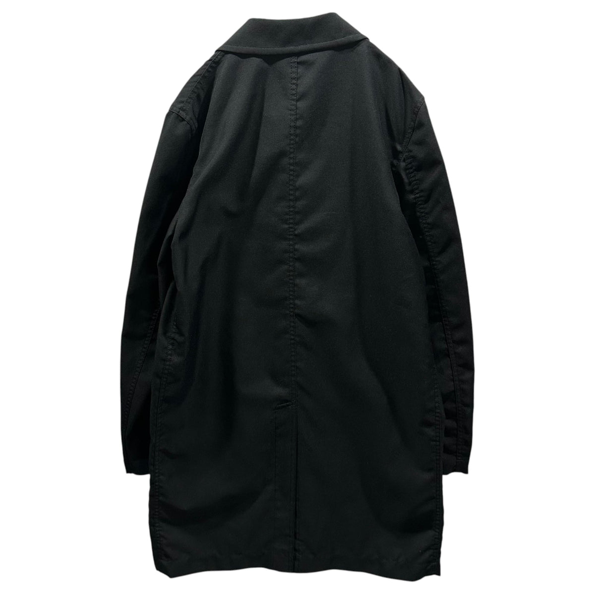 BLACK COMME des GARCONS 11AW Polyester Coat Black Size M