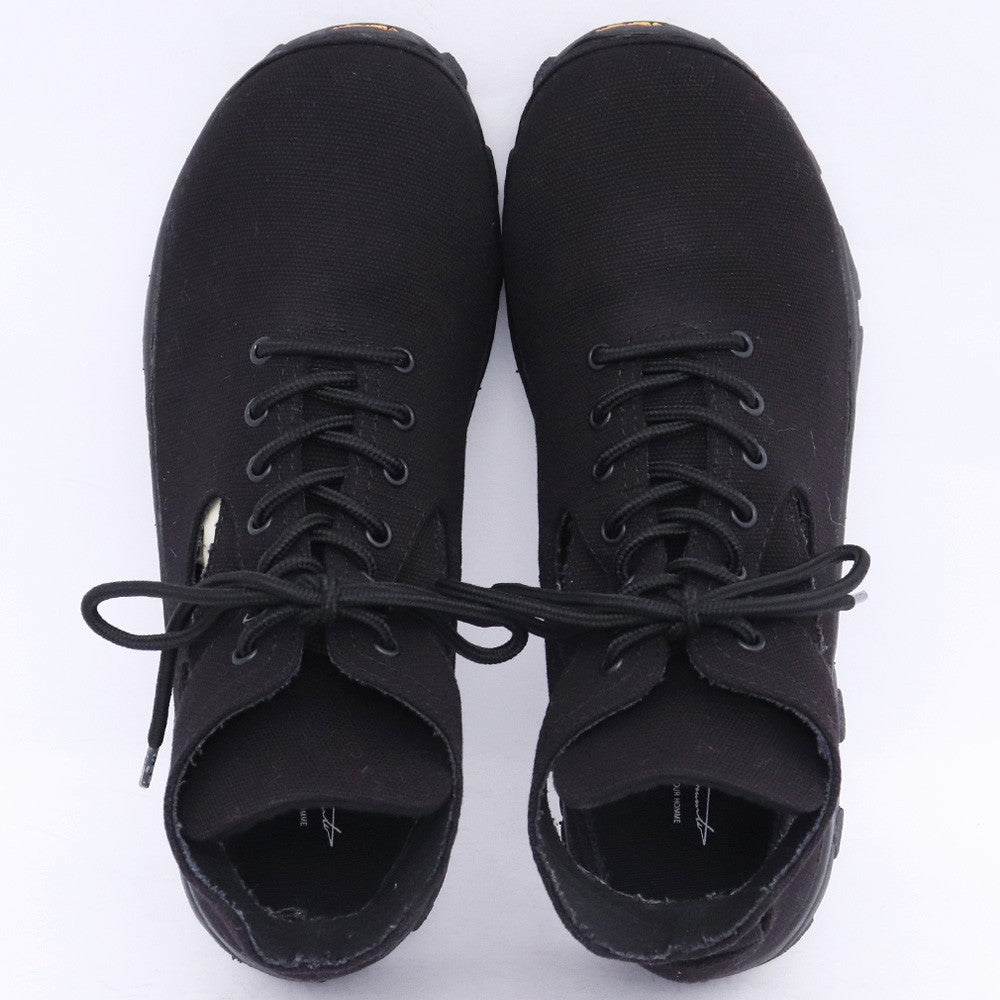 YOHJI YAMAMOTO PH 21SS Canvas Cut Work Boots Black Size 2