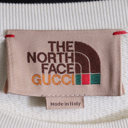 GUCCI x The North Face Logo Sweatshirt Beige Sweatshirt Size S