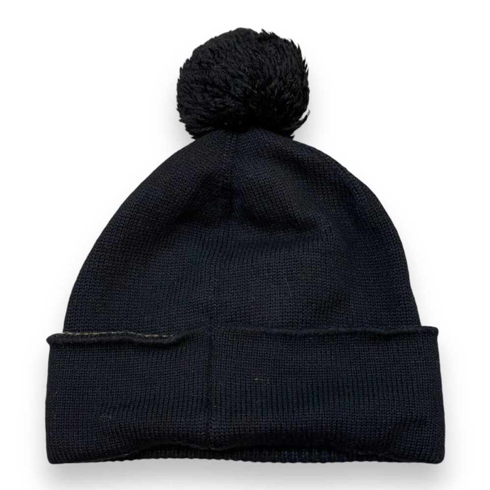 FENDI Black Wool Knit Beanie Size F