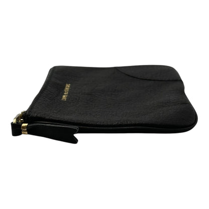 COMME des GARCONS Washed Leather Zip Wallet Black Size FREE