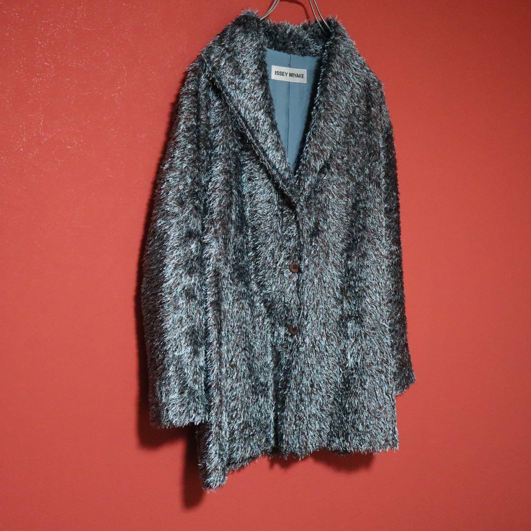 ISSEY MIYAKE 98AW Archive Shaggy Long Coat Size L