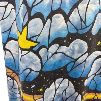 LIQUID BLUE 90s Pinkerton Sun Moon Print T-Shirt Size L
