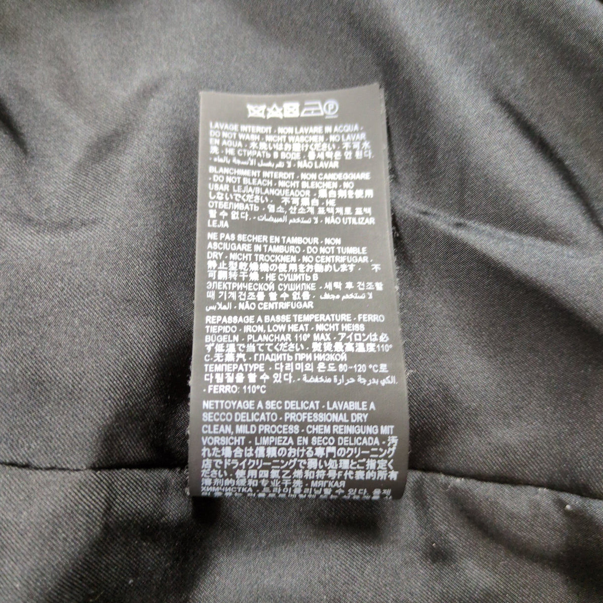 SAINT LAURENT Black Souvenir Bomber Jacket Size 36