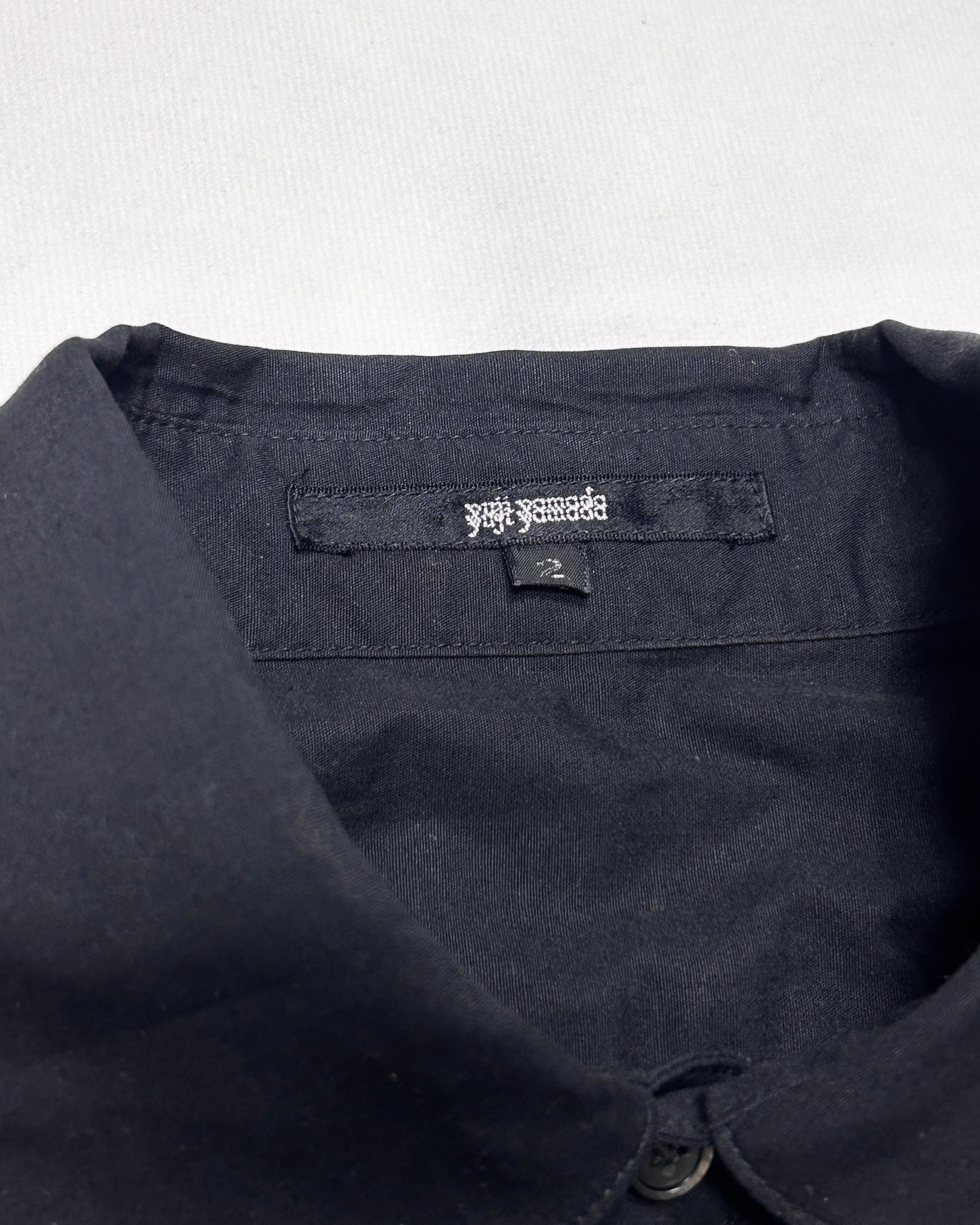 Yuji Yamada Asymmetrical Layered Hem Shirt Black Size 2