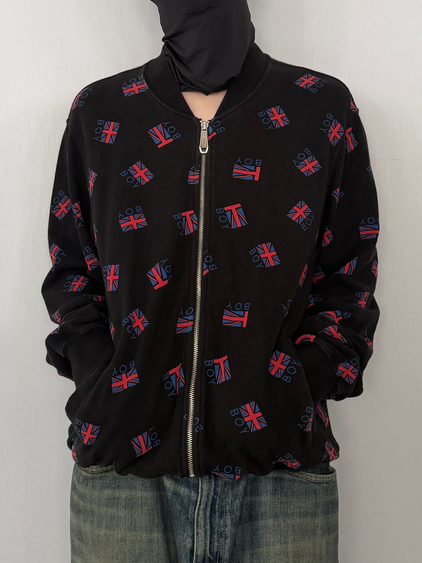 Boy London Union Jack Zip Jacket Cotton Size M