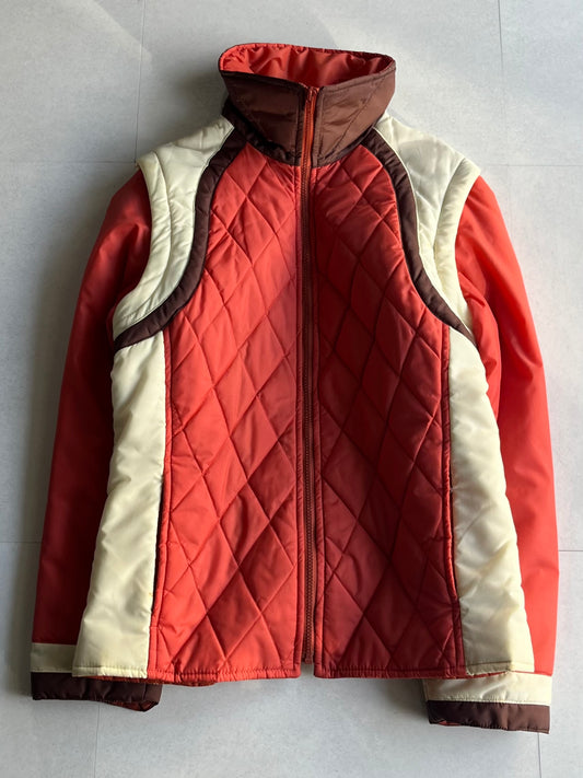 JCPenney Vintage Gimmick Zip Nylon Jacket Multi Size L