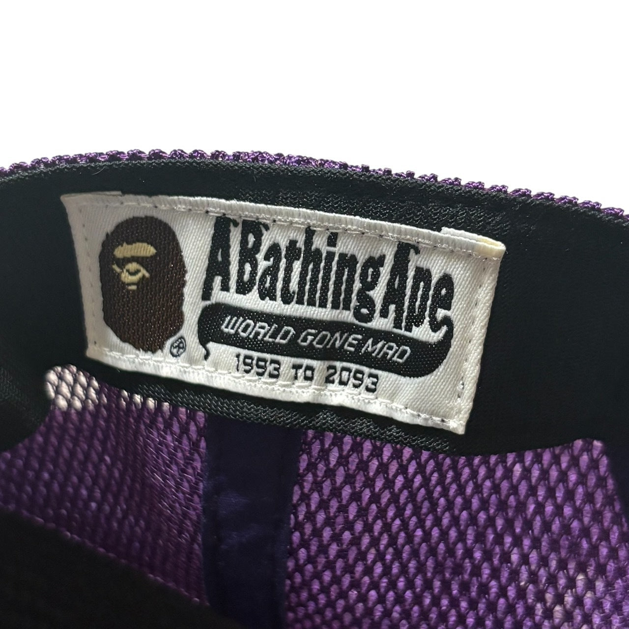 A BATHING APE Camo Trucker Cap Hat Size ONE SIZE