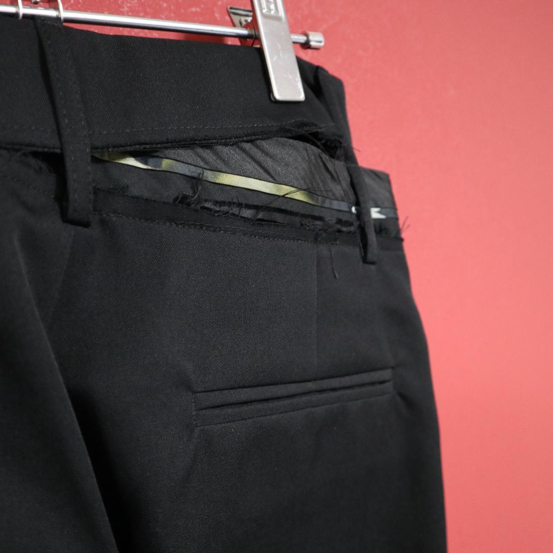 DELADA Black Slim Detail Trousers Size 46