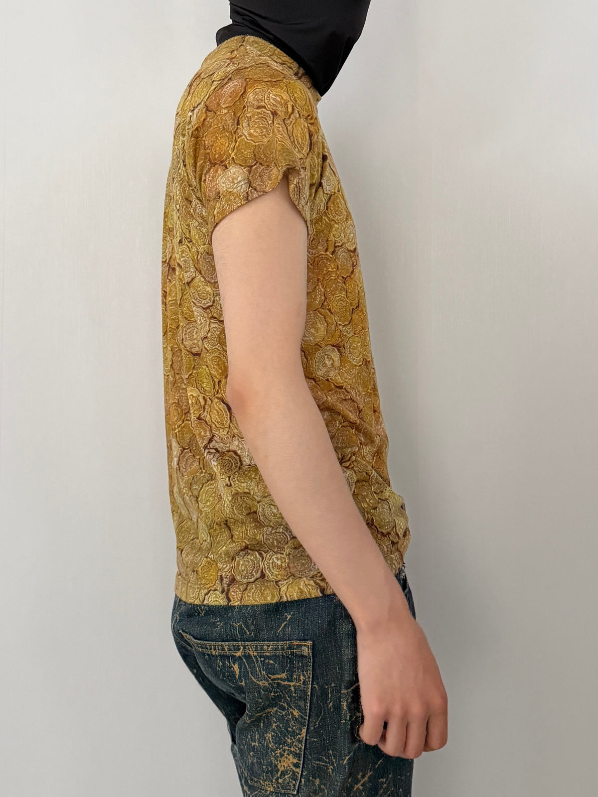 Jeremy Scott Design Polyester T-Shirt Size S