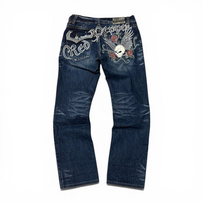 Vintage RED PEPPER Baggy Blue Jeans Size 34
