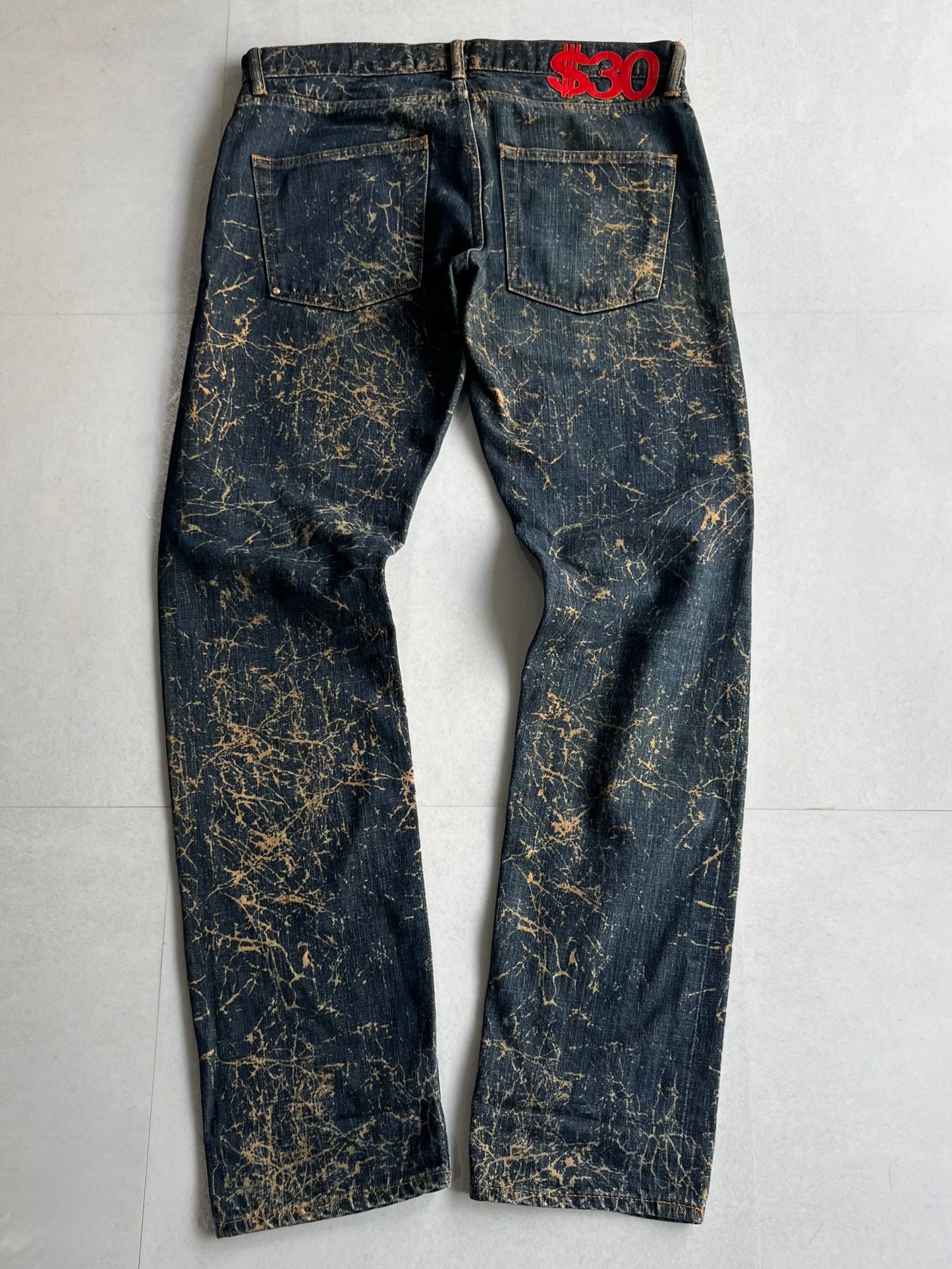 Swagger Damaged Blue Denim Pants Size 30
