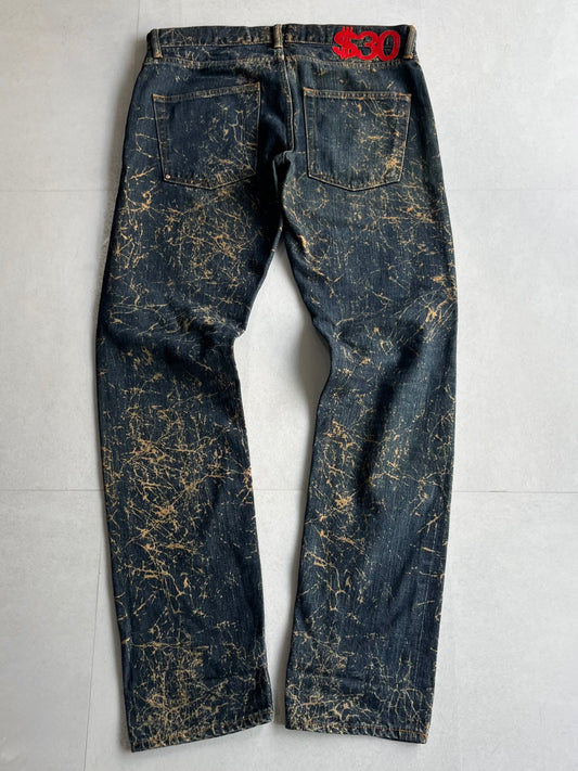 Swagger Damaged Blue Denim Pants Size 30