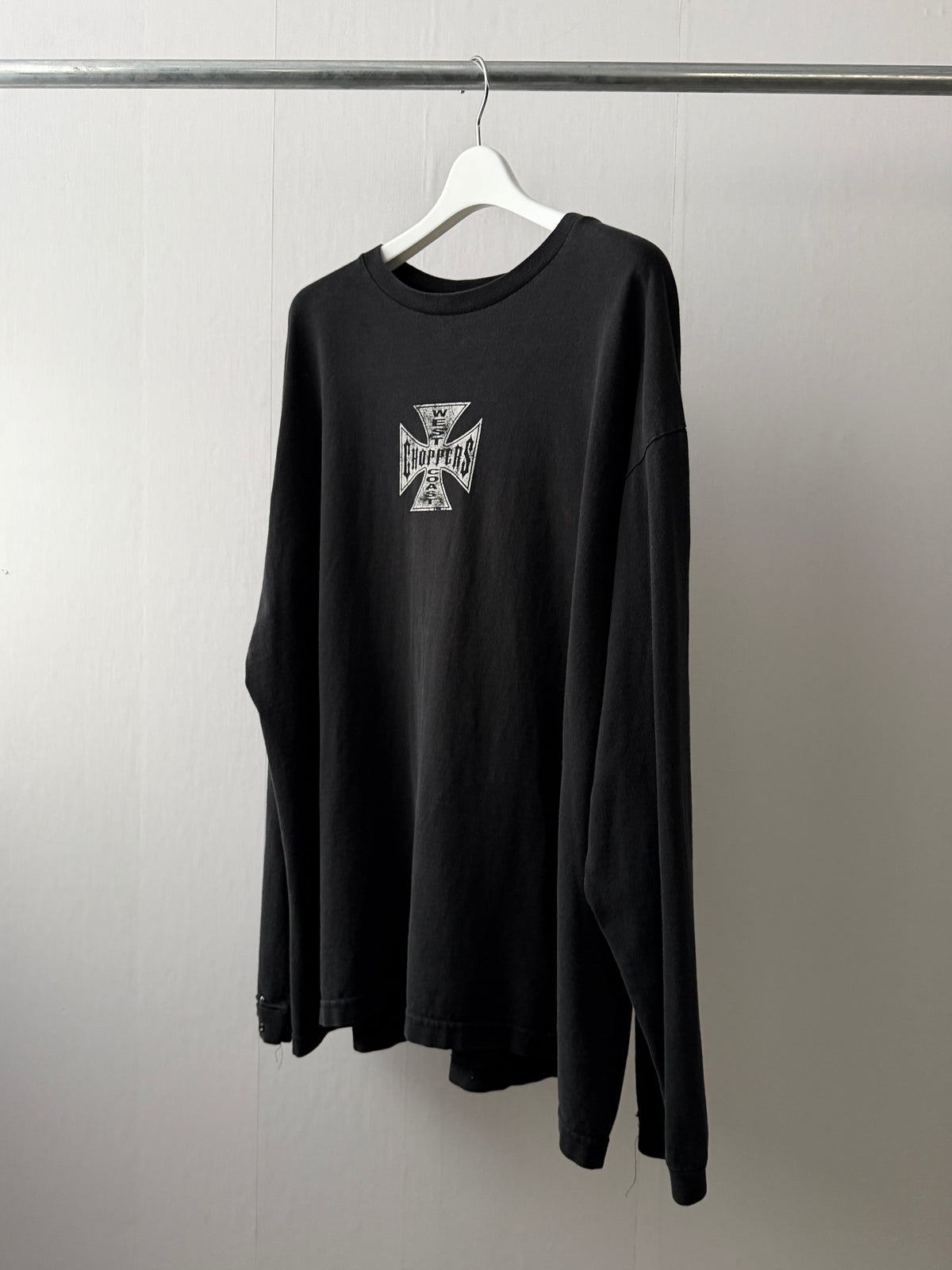 Vintage west coast choppers 90s Faded Cross Design Long Sleeve Tee