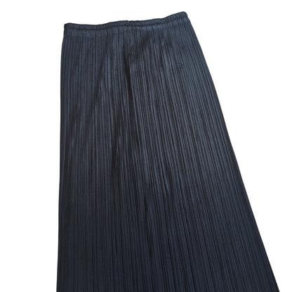 PLEATS PLEASE ISSEY MIYAKE Front Zip Skirt Black Size 3