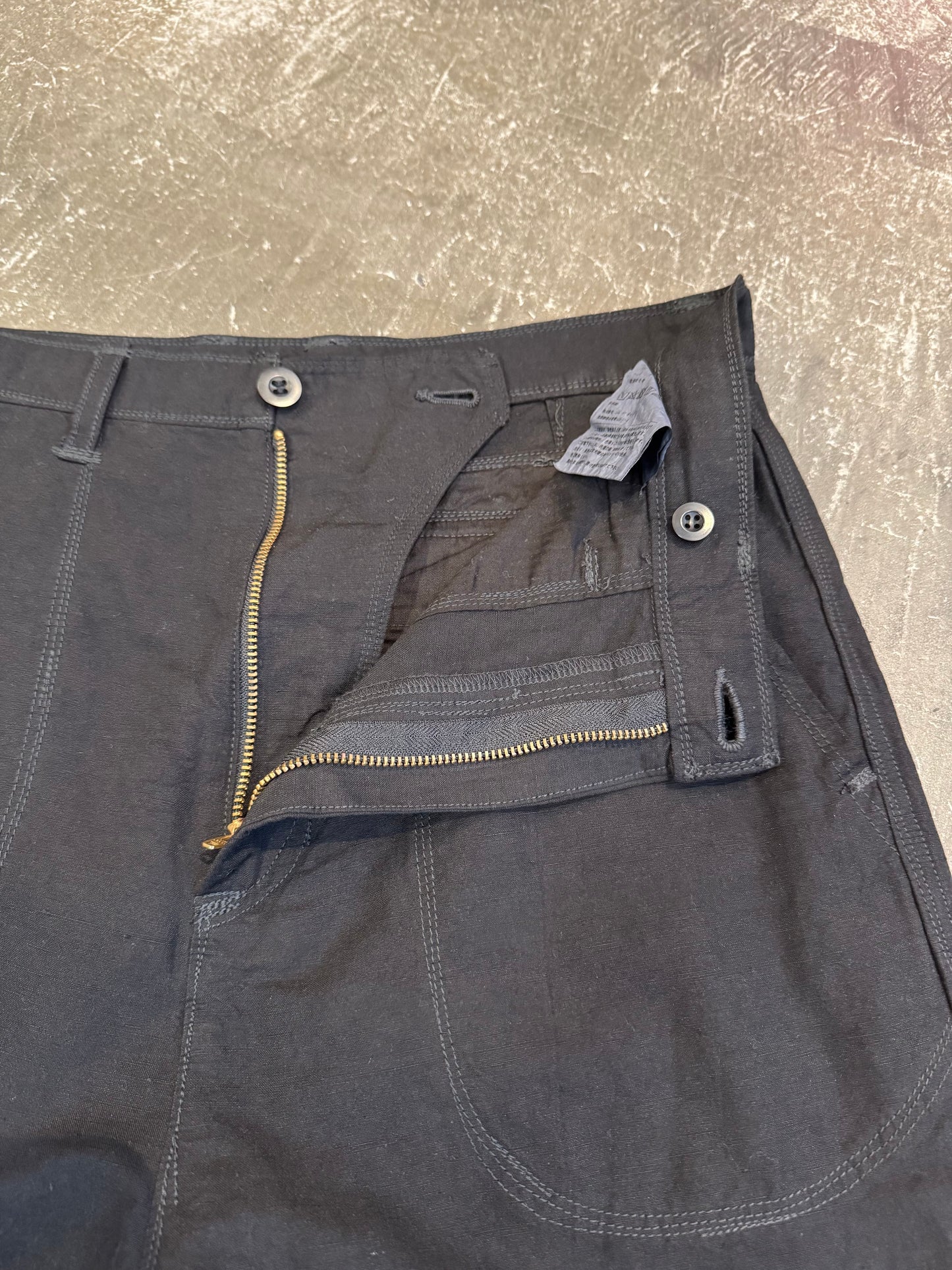 Junya Watanabe Black Nylon-Hemp Pants (2020) Size XS