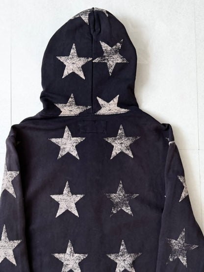 Denim&Supply Star Design Cotton Zip Hoodie Size S