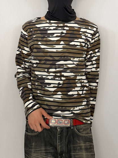 Sophnet. Camo Border Long Sleeve Shirt Size M