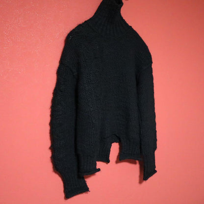 Y's 22AW Asymmetric Deconstructed Wool Knit Size 2