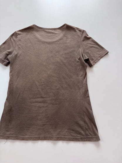 Helmut Lang 1999 SS Brown Short Sleeve Shirt Size XS