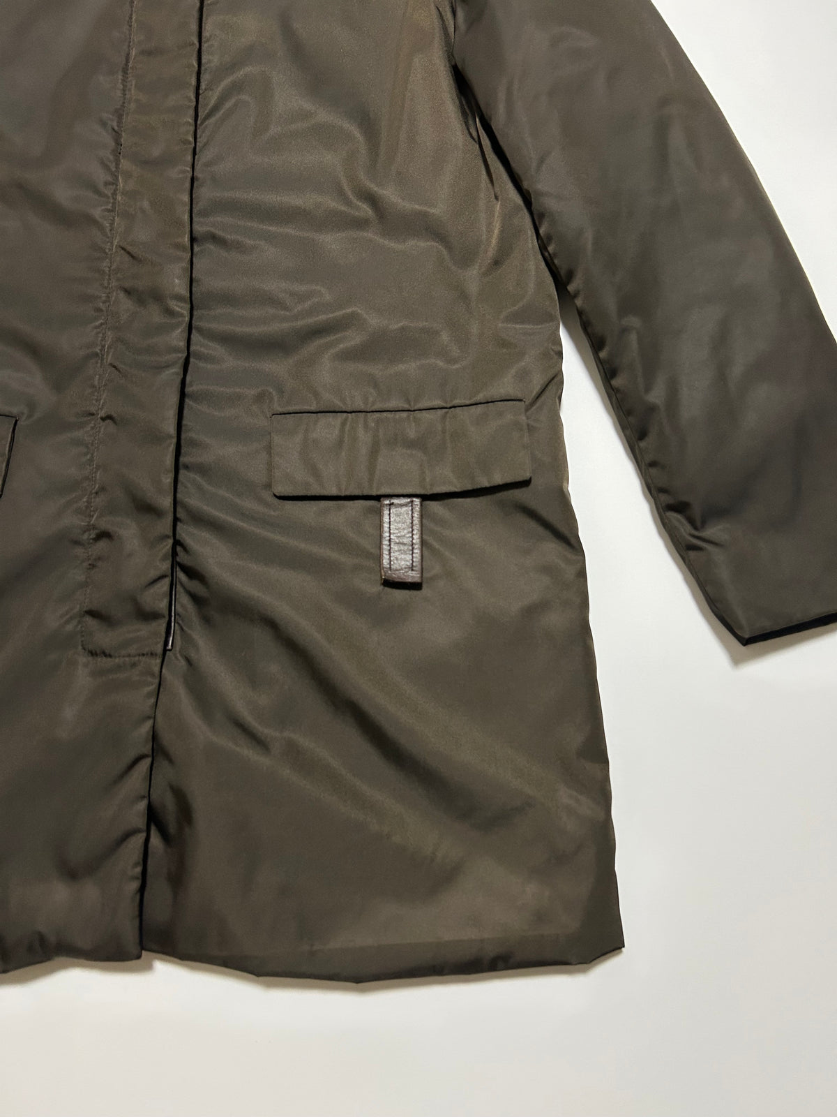 PRADA AW98 Nylon Jacket Dark Olive Size 40