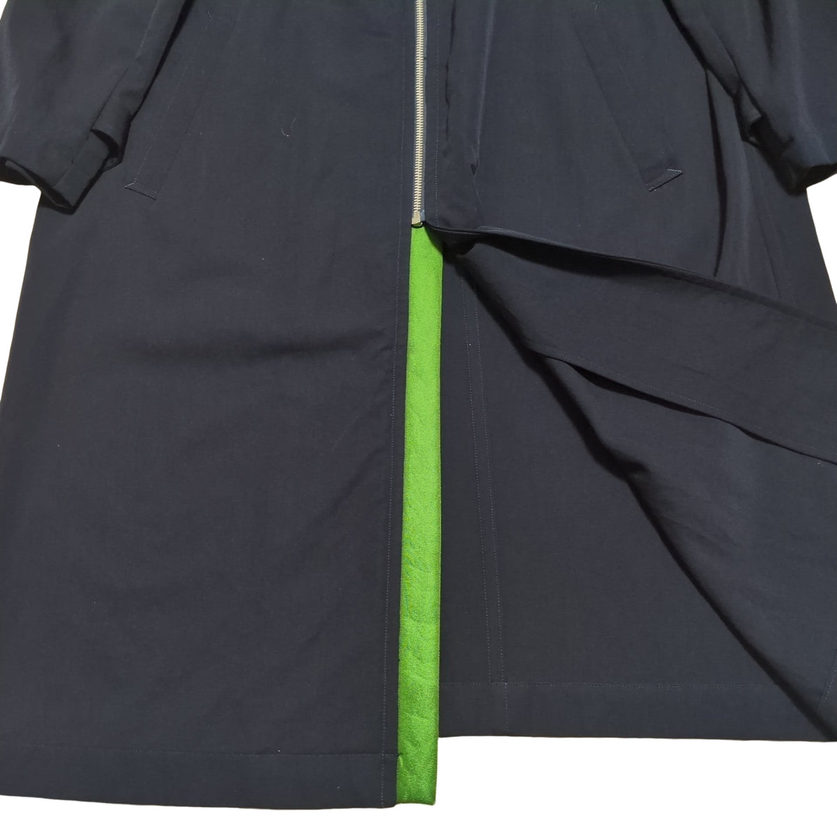 COMME des GARCONS HOMME 96AW Wool Hooded Coat Navy Size M