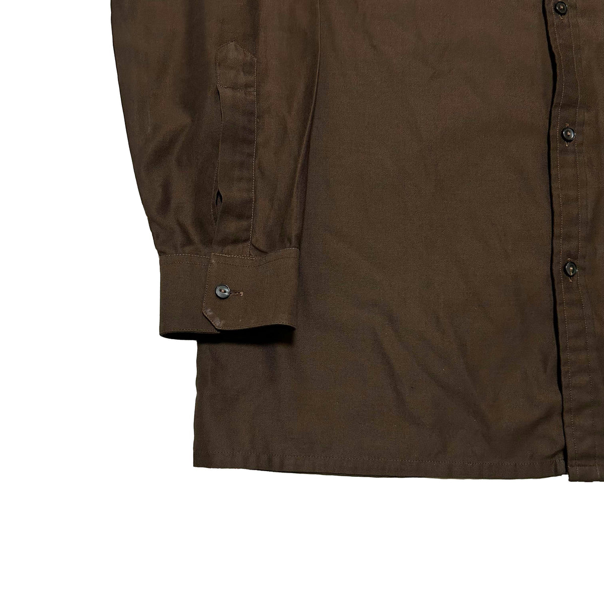 PIERRE CARDIN 60s Long Sleeve Shirt Brown